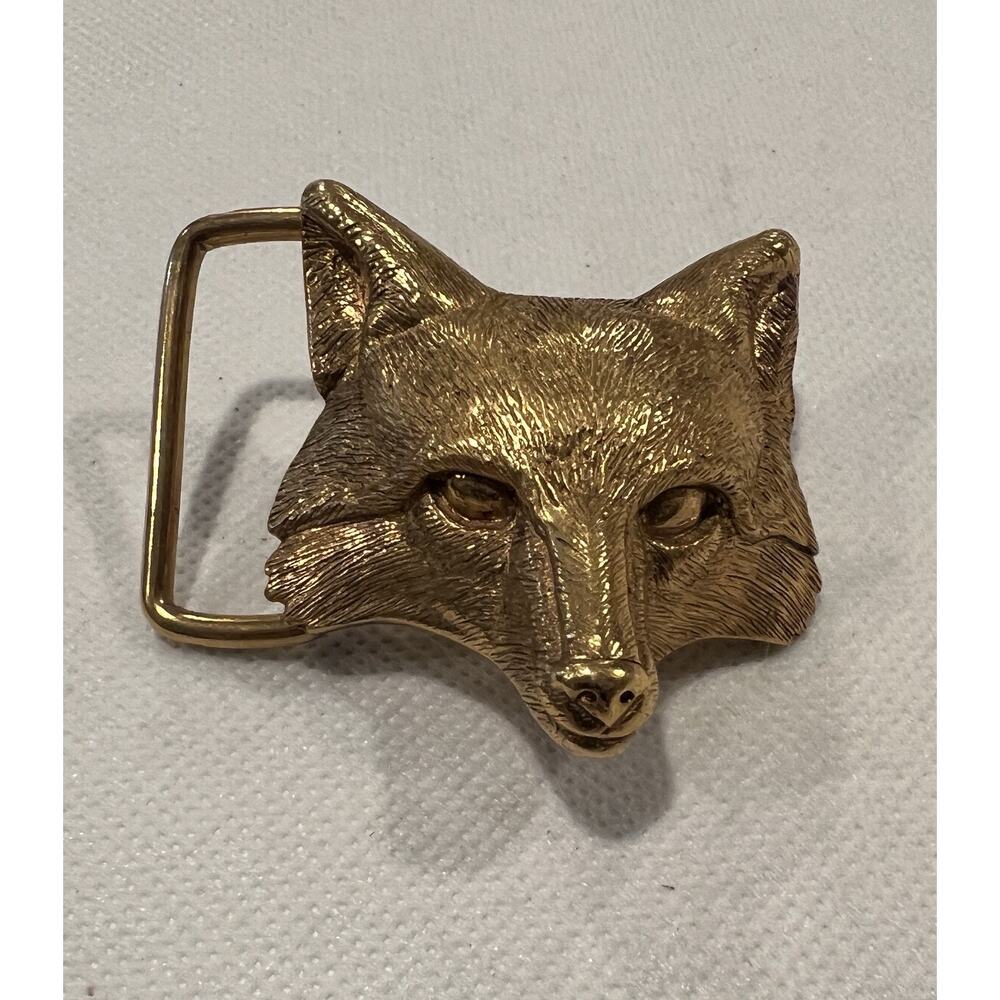 Wathne FOX Brass Buckle Vintage NWOT